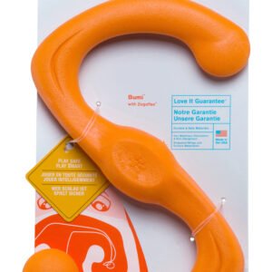West Paw Zogoflex Bumi Large 9.5" Dog Toy Tangerine